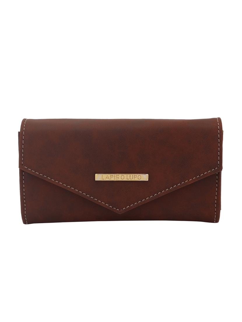 brown leatherette (pu wallet - 15625841 - Zoom Image - 1