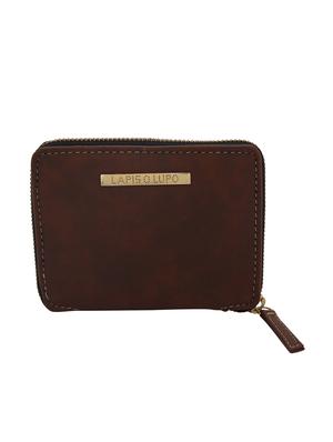 brown leatherette (pu wallet - 15625843 - Standard Image - 1