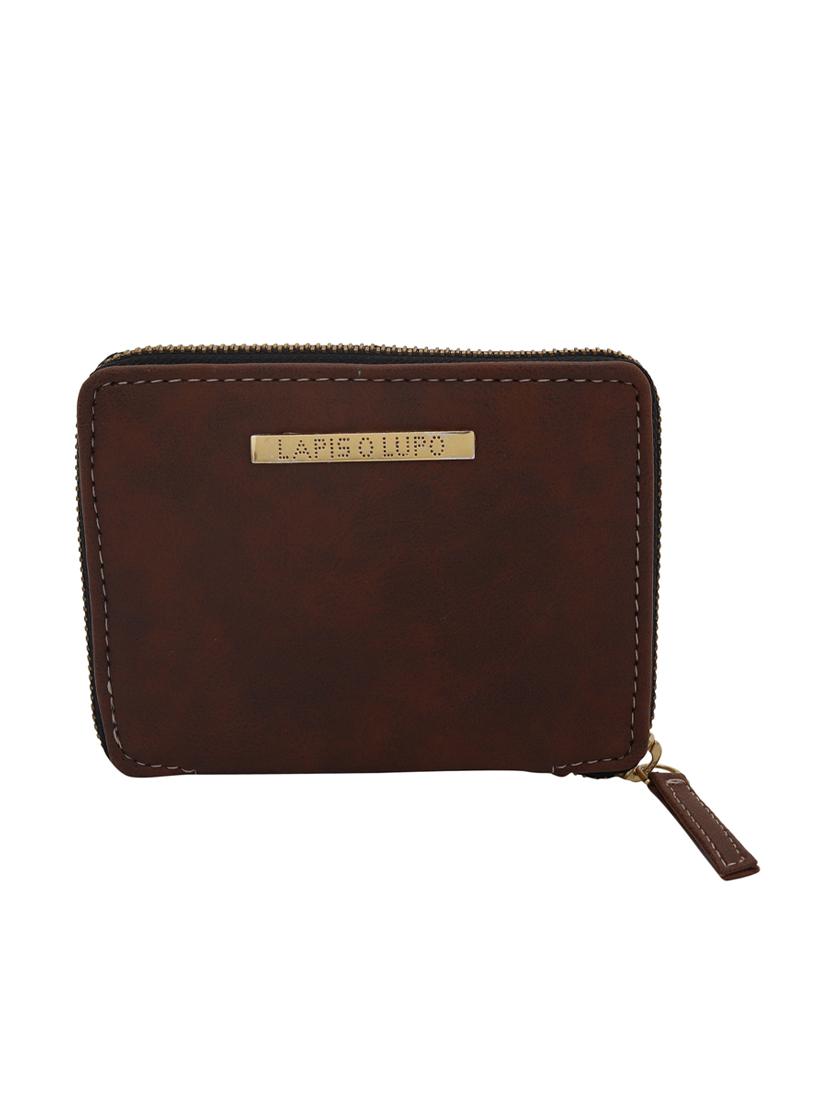 brown leatherette (pu wallet - 15625843 - Zoom Image - 1