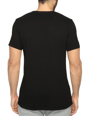 black cotton chest print tshirt - 15625967 - Standard Image - 3
