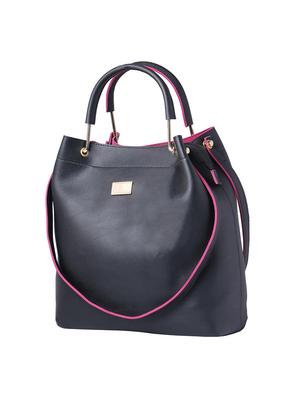 black leatherette (pu) regular tote - 15625991 - Standard Image - 1