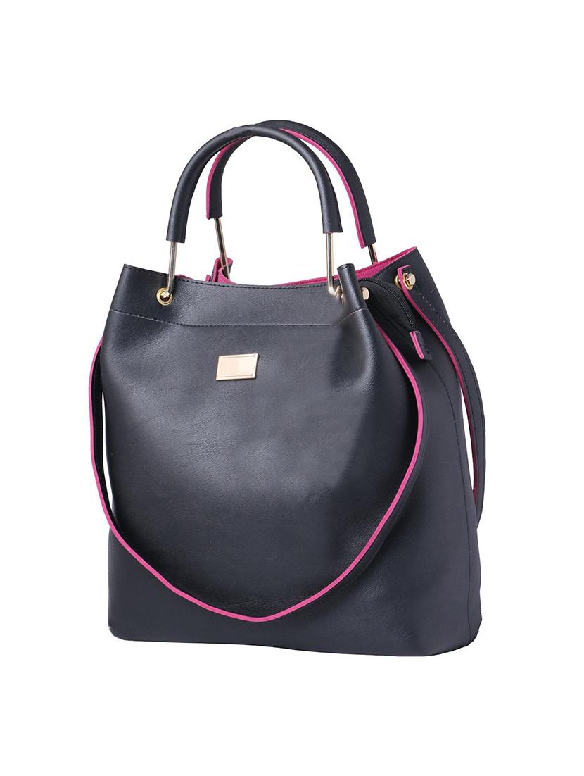 black leatherette (pu) regular tote - 15625991 - Zoom Image - 1