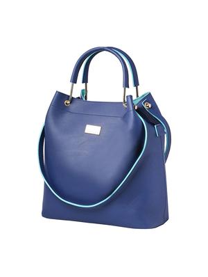 blue leatherette (pu) regular tote - 15625993 - Standard Image - 1