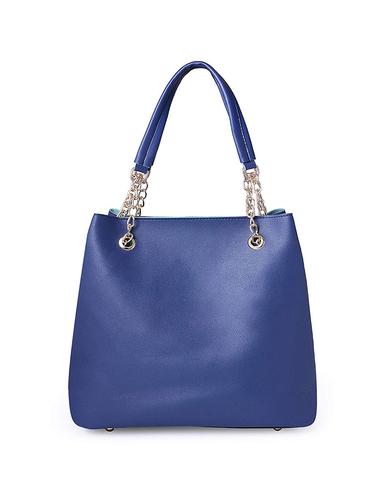 blue leatherette (pu) regular tote - 15625994 - Very Small Image - 1