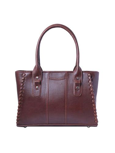 brown leatherette (pu) regular handbag - 15625998 - Very Small Image - 1