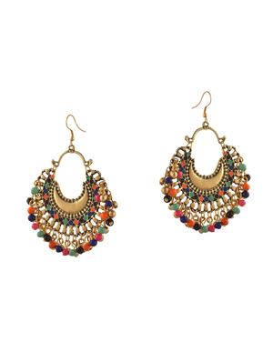 metallic tone chandballi earrings - 15626078 - Standard Image - 1