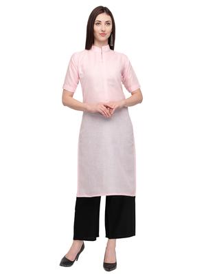 Soild kurta with palazzo set - 15626658 - Standard Image - 1