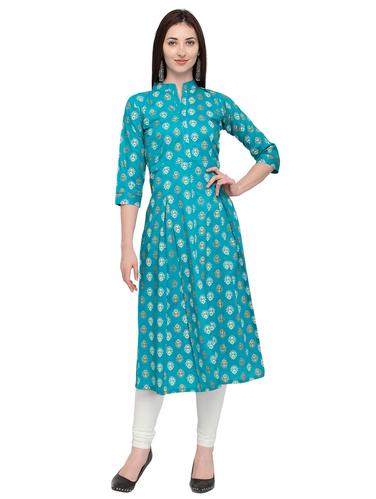 Printed kurta with legging set - 15626665 - Very Small Image - 1
