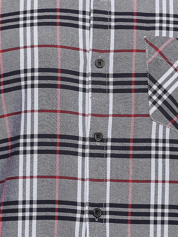 grey checkered casual shirt - 15627254 - Zoom Image - 4