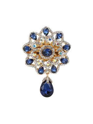 blue tone brooch - 15627735 - Standard Image - 1