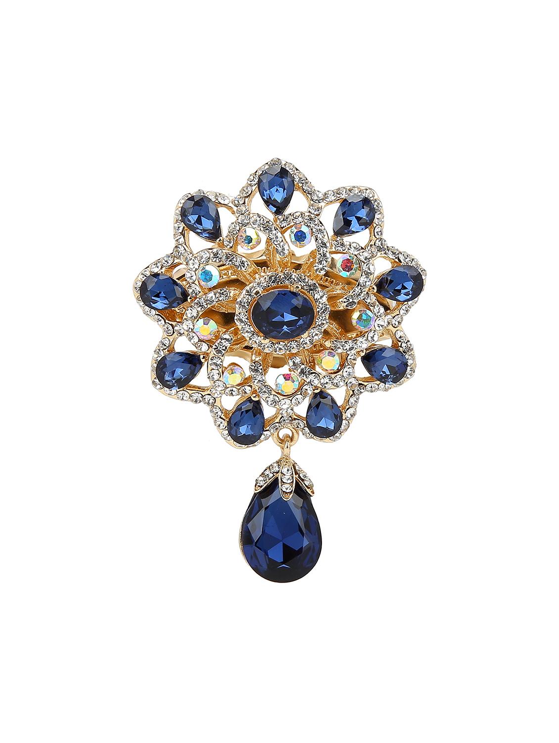 blue tone brooch - 15627735 - Zoom Image - 1