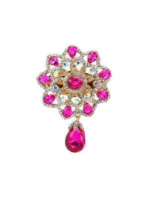 pink tone brooch - 15627739 - Standard Image - 1