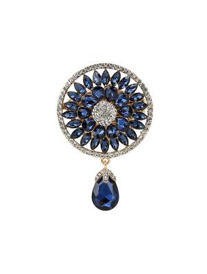 blue tone brooch - 15627741 - Standard Image - 1