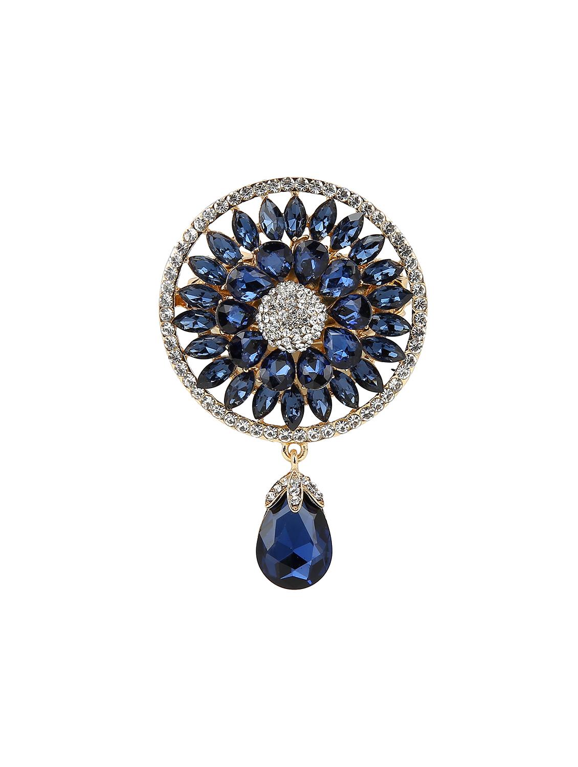blue tone brooch - 15627741 - Zoom Image - 1