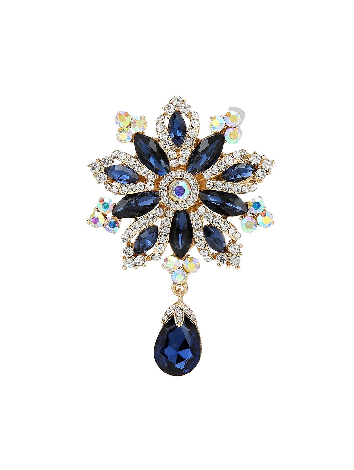 blue tone brooch - 15627747 - Zoom Image - 1