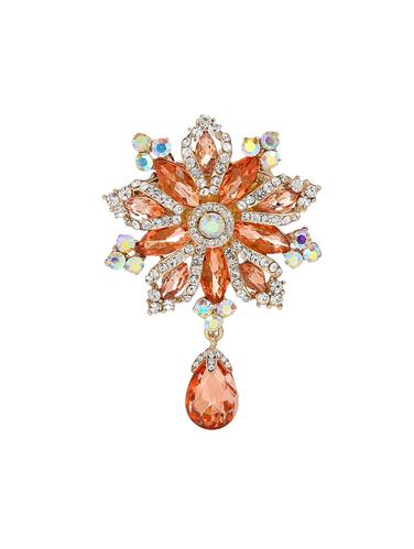 beige metal brooch - 15627749 - Very Small Image - 1