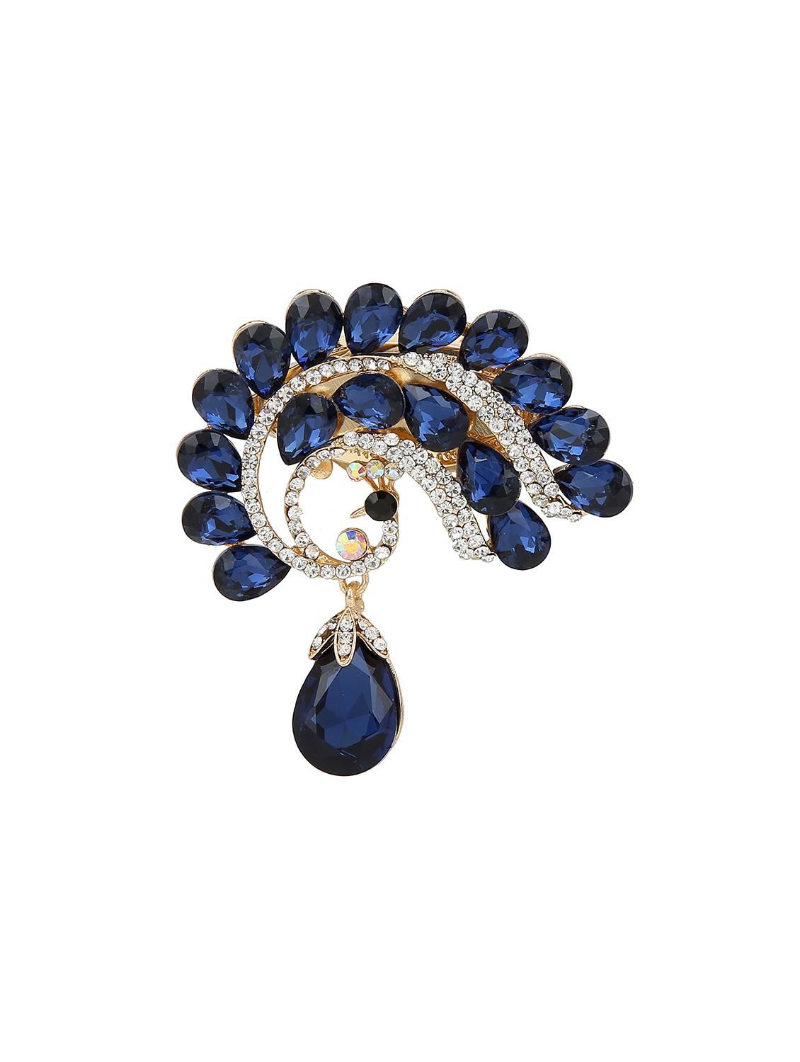 blue metal brooch - 15627759 - Zoom Image - 1