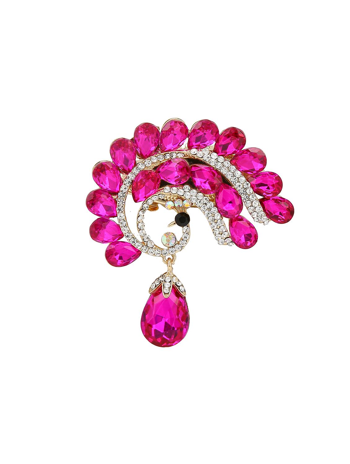 pink metal brooch - 15627763 - Zoom Image - 1