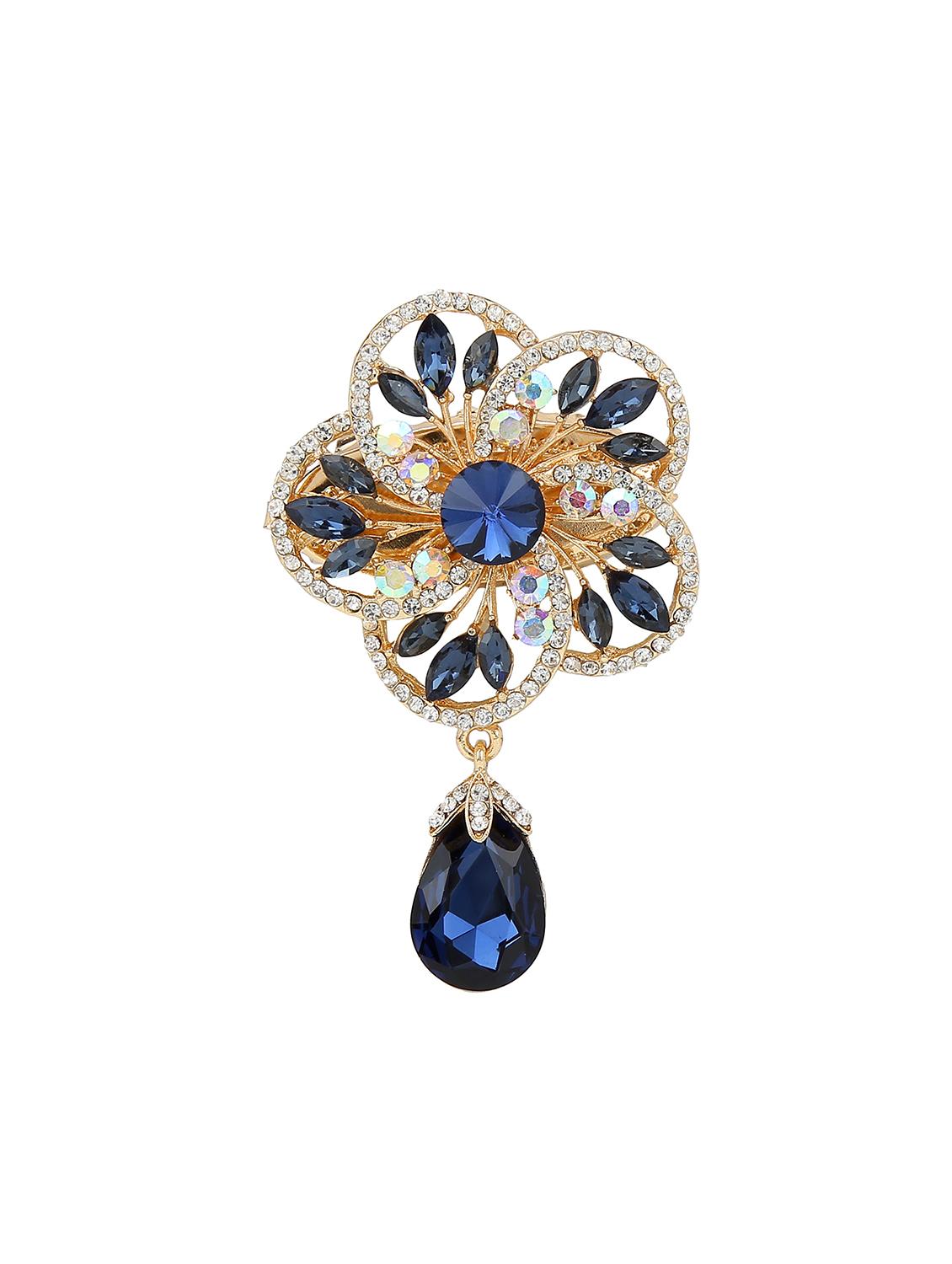 blue metal brooch - 15627765 - Zoom Image - 1