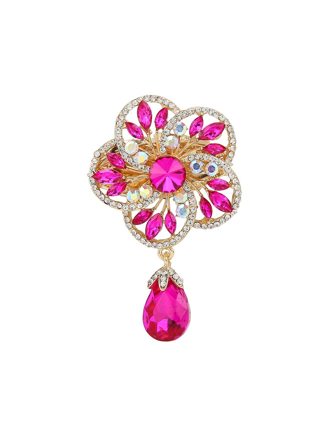 pink metal brooch - 15627769 - Zoom Image - 1