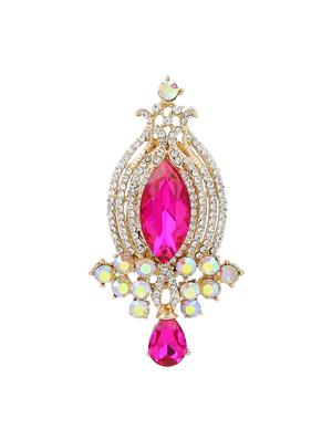 pink metal brooch - 15627775 - Standard Image - 1