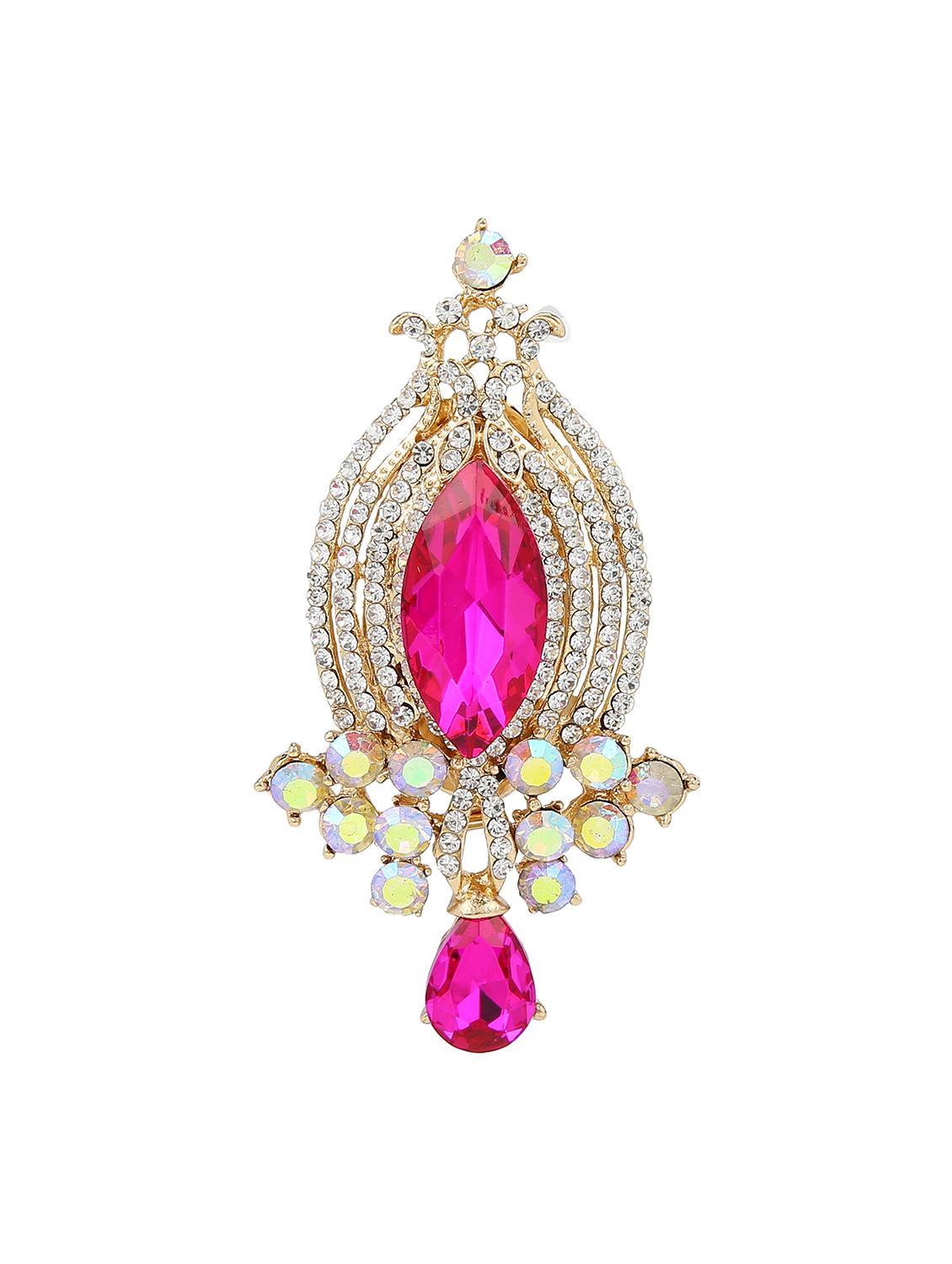 pink metal brooch - 15627775 - Zoom Image - 1