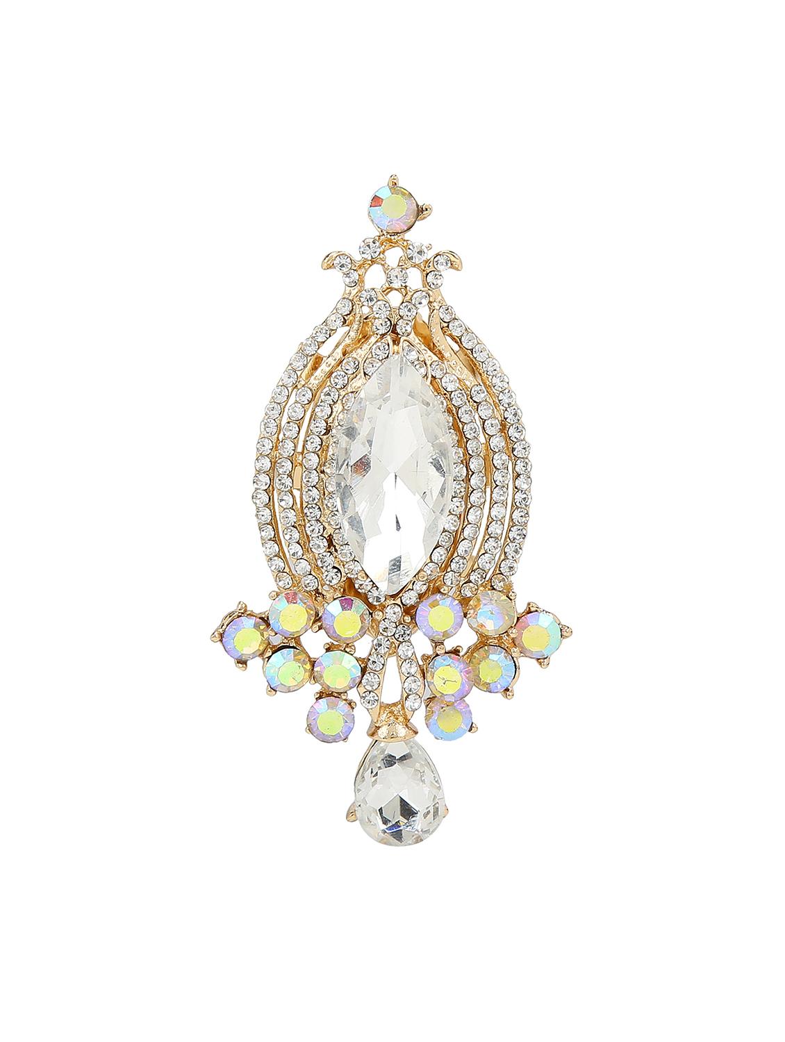 white metal brooch - 15627776 - Zoom Image - 1