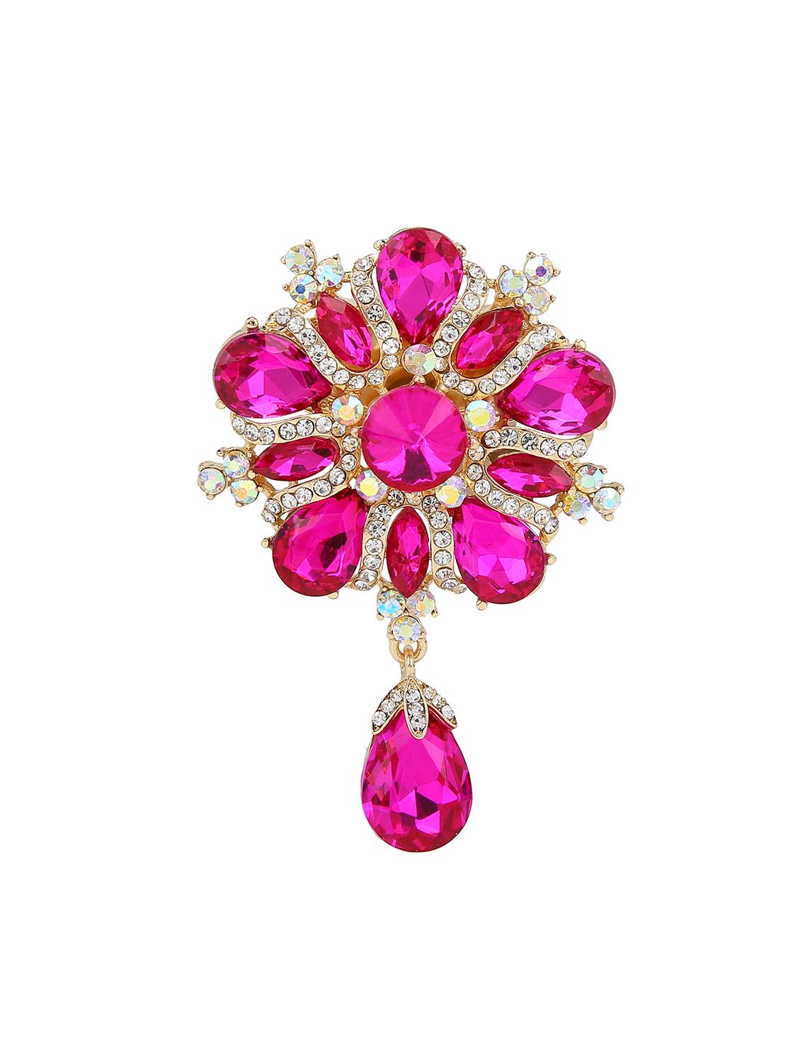 pink metal brooch - 15627781 - Zoom Image - 1