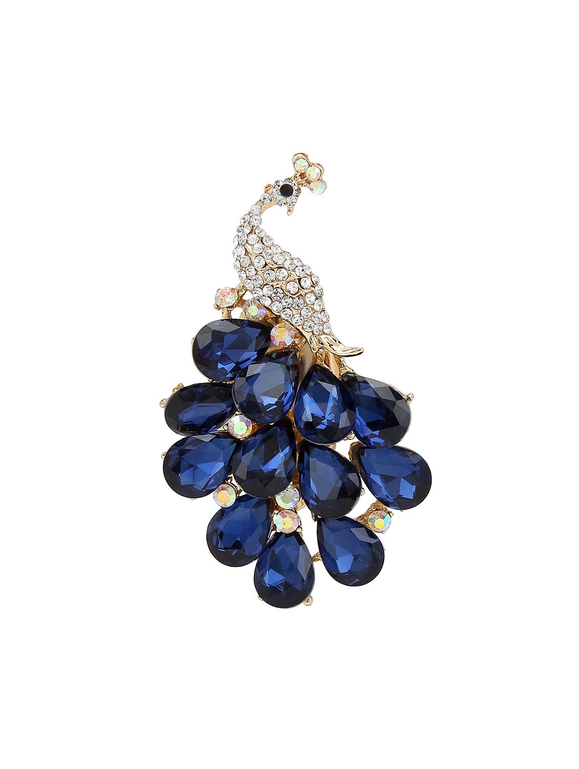 blue metal brooch - 15627783 - Zoom Image - 1