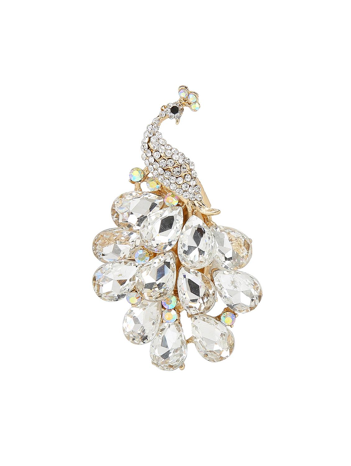 white metal brooch - 15627788 - Zoom Image - 1
