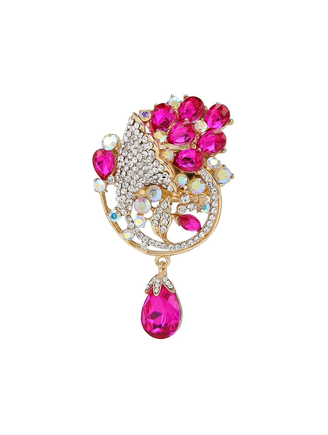 pink metal brooch - 15627793 - Zoom Image - 1