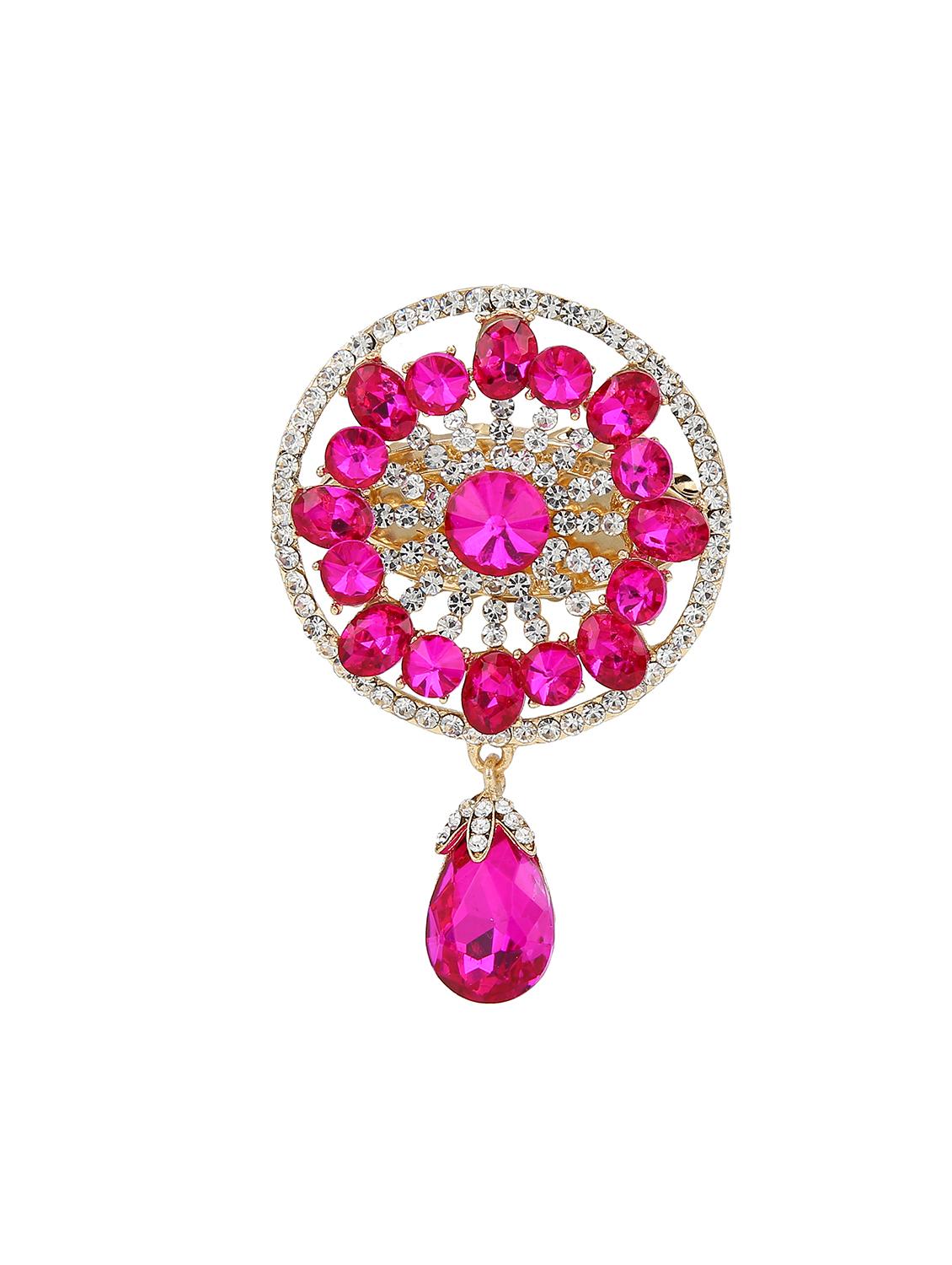 pink metal brooch - 15627799 - Zoom Image - 1