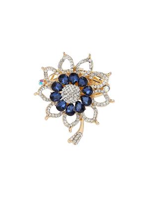 blue metal brooch - 15627801 - Standard Image - 1