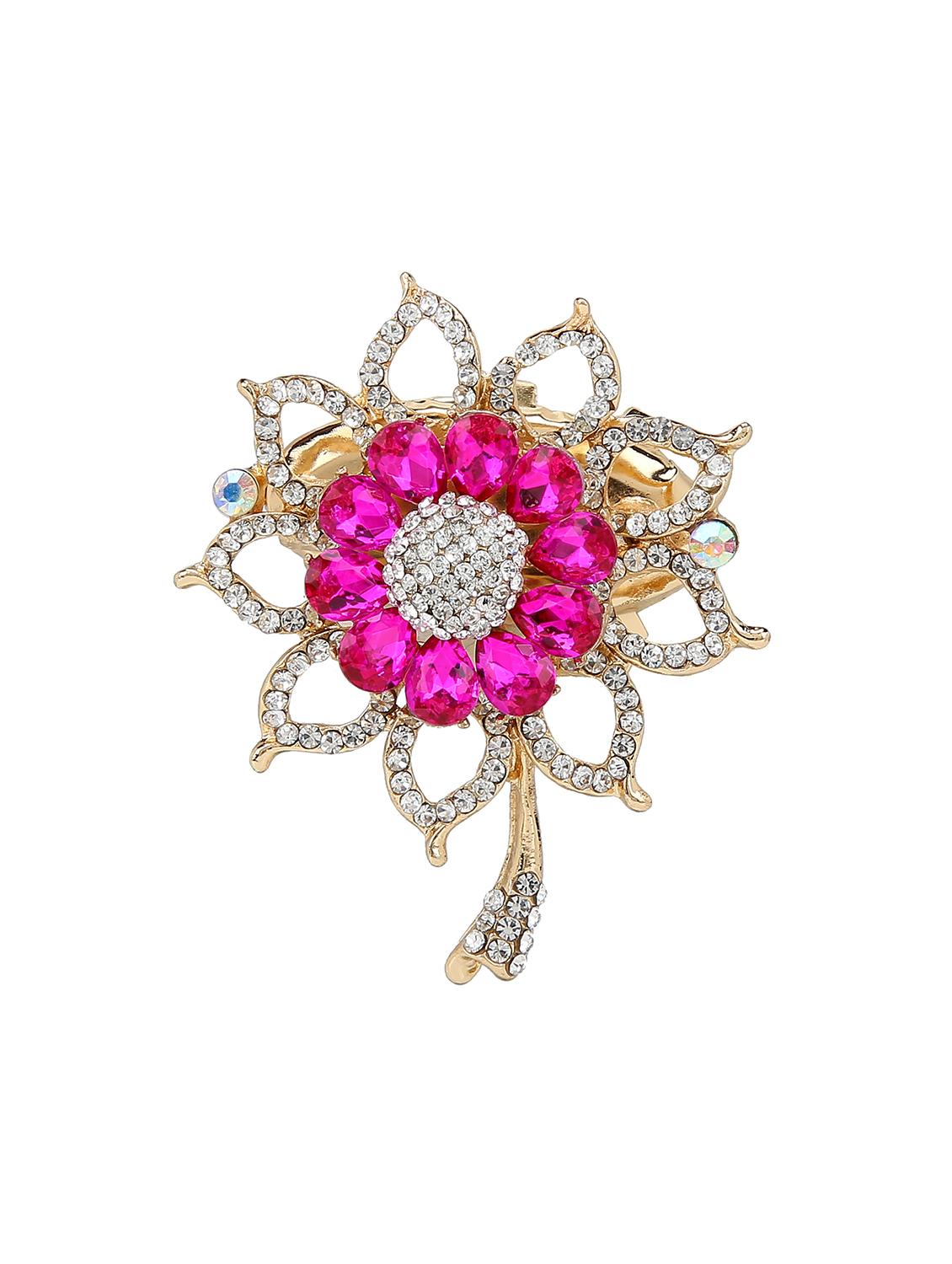 pink metal brooch - 15627805 - Zoom Image - 1