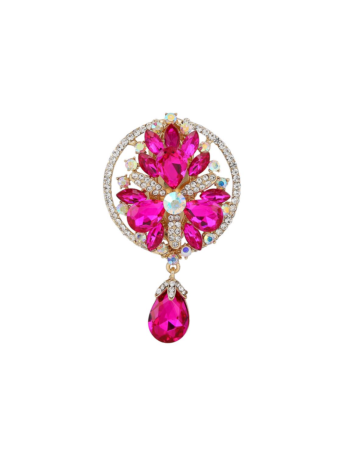 pink metal brooch - 15627817 - Zoom Image - 1