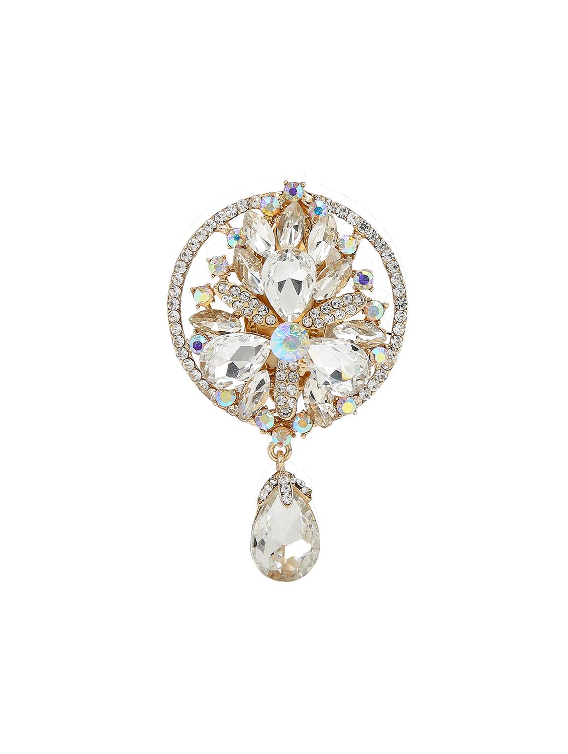 white metal brooch - 15627818 - Zoom Image - 1