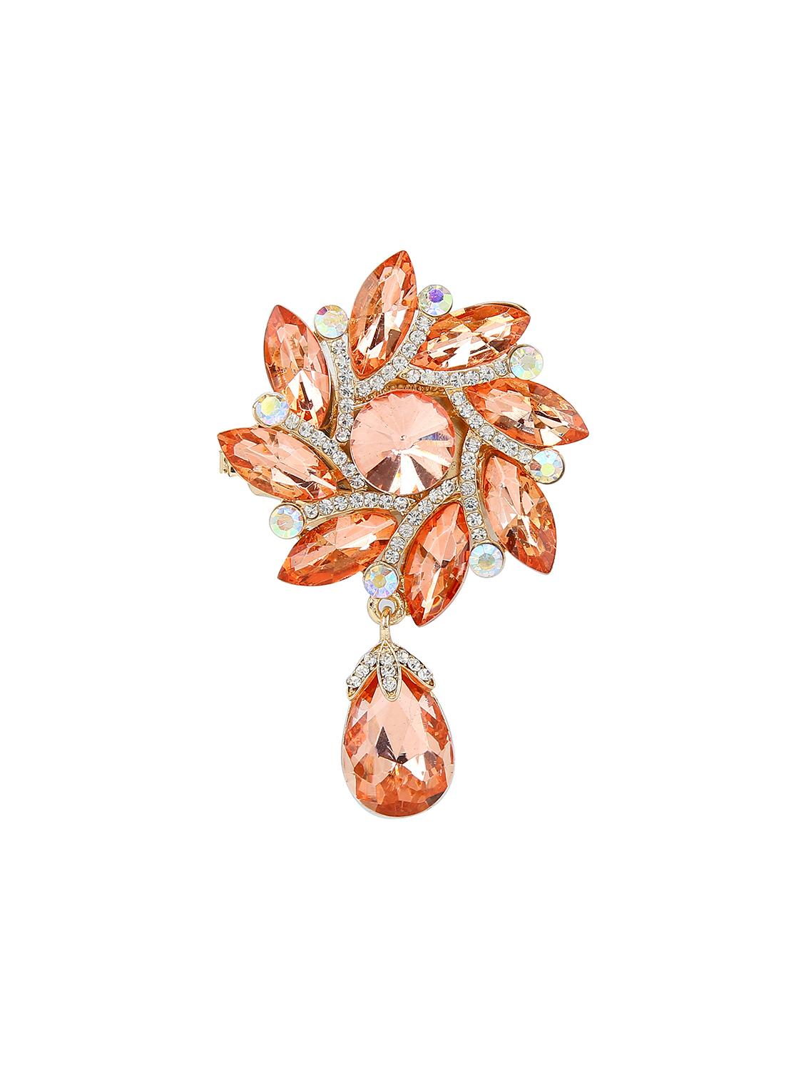 beige metal brooch - 15627821 - Zoom Image - 1