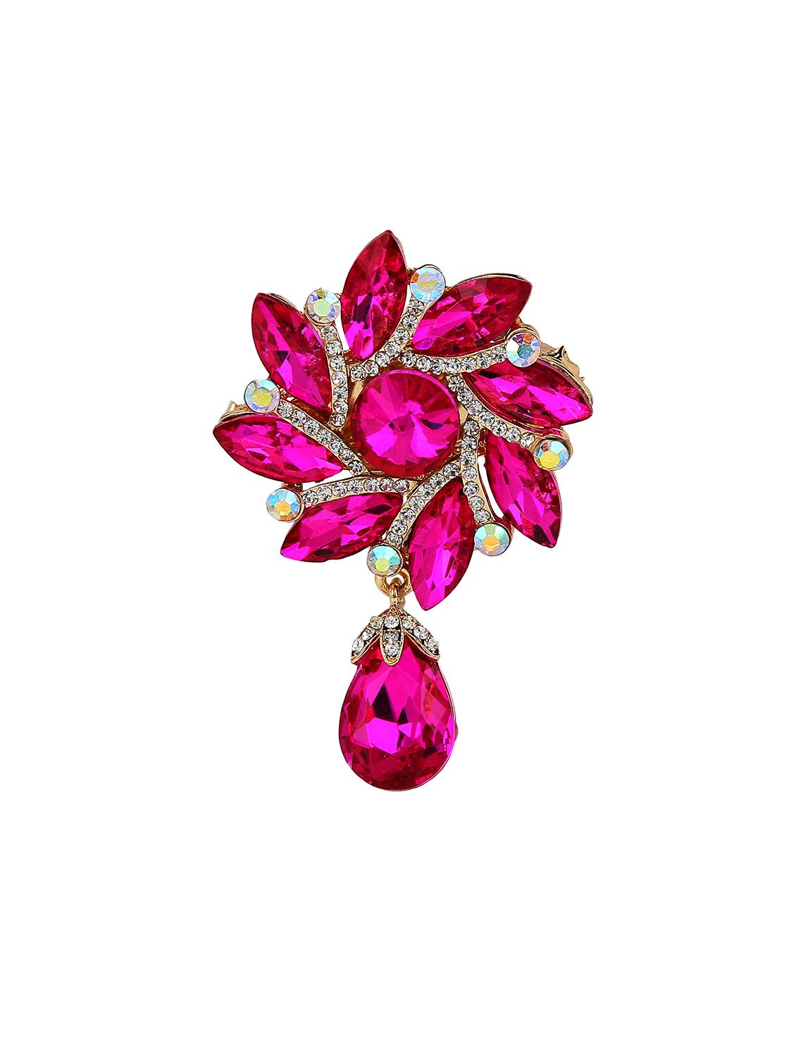pink metal brooch - 15627823 - Zoom Image - 1