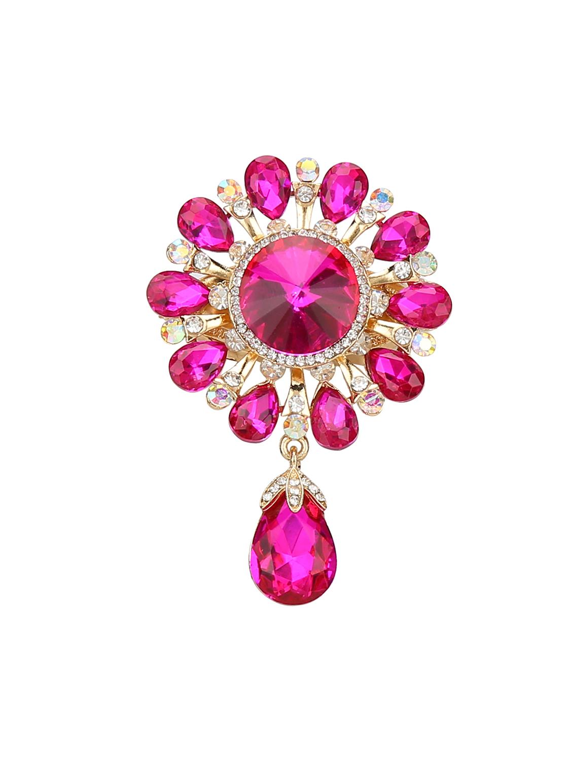 pink metal brooch - 15627829 - Zoom Image - 1