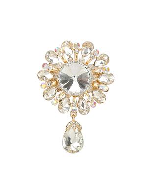 white metal brooch - 15627830 - Standard Image - 1