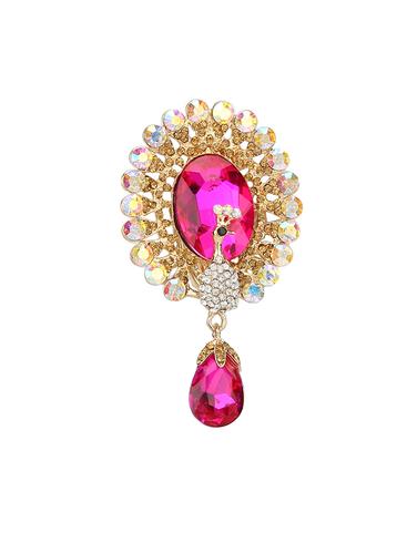 pink metal brooch - 15627841 - Very Small Image - 1