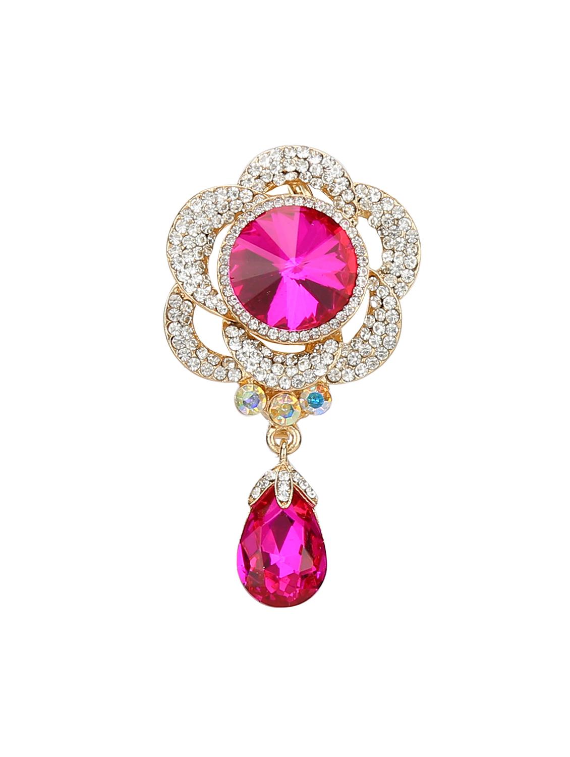pink metal brooch - 15627847 - Zoom Image - 1