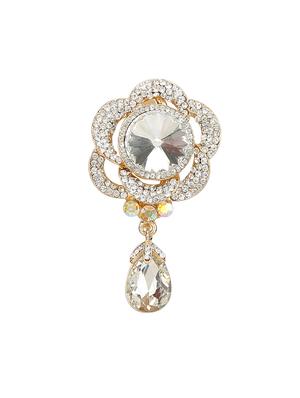 white metal brooch - 15627848 - Standard Image - 1