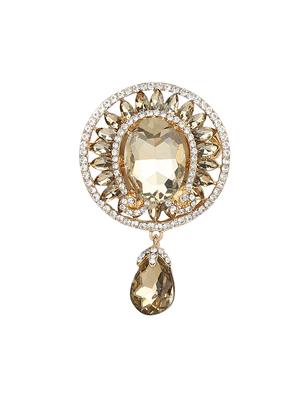 gold metal brooch - 15627850 - Standard Image - 1
