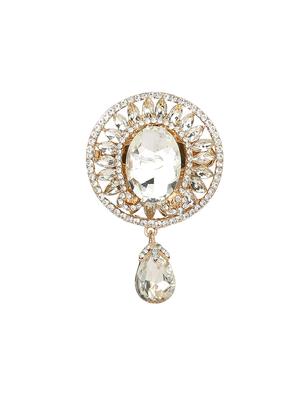 white metal brooch - 15627854 - Standard Image - 1