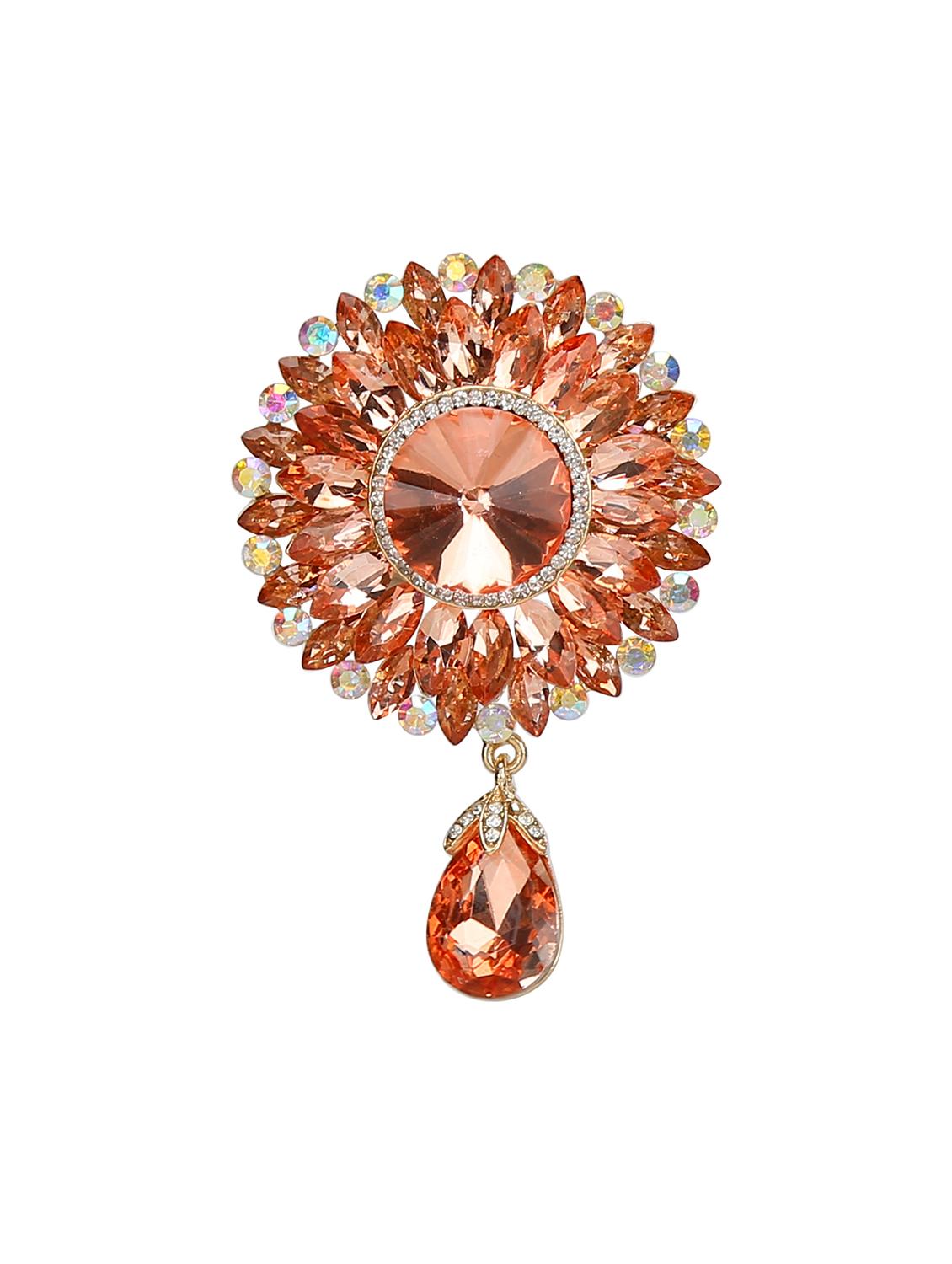beige metal brooch - 15627867 - Zoom Image - 1