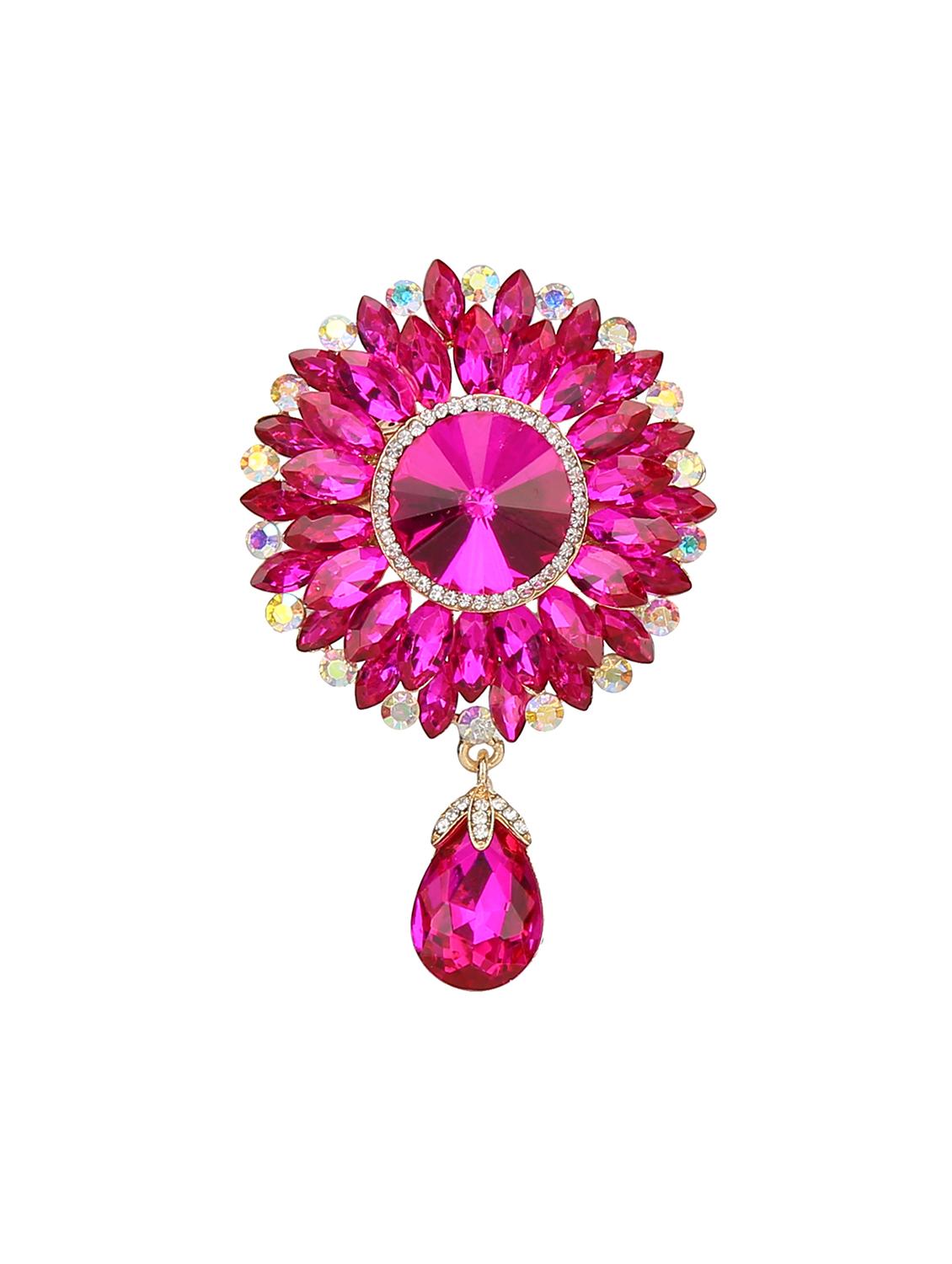 pink metal brooch - 15627869 - Zoom Image - 1