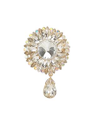 white metal brooch - 15627870 - Standard Image - 1