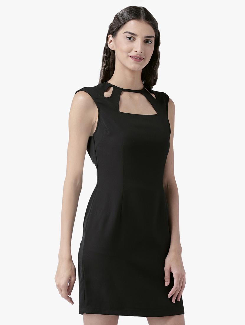 cut out detail a-line dress - 15627879 - Zoom Image - 2