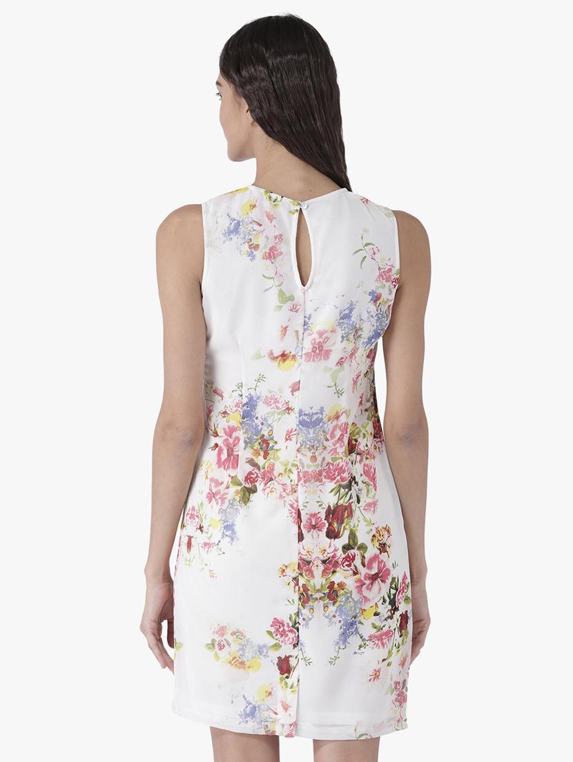 keyhole back floral sheath dress - 15627892 - Zoom Image - 3
